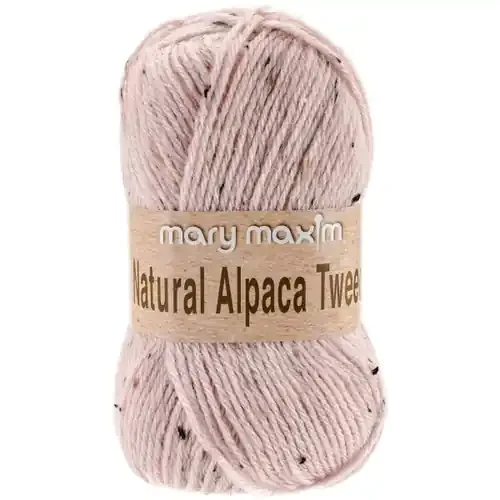 10 Pack – Mary Maxim Natural Alpaca Tweed Yarn-Rose Quartz – Y083-308