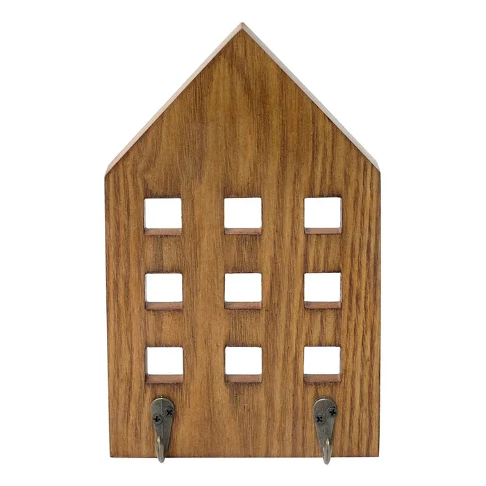 2-Hooks Brown Wall Hook, 6×10