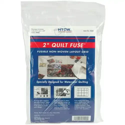 2 Pack – HTC Quilt Fuse Fusible Non-Woven Layout Grid-48″X36″ – 5520