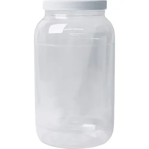 2 Pack – Jacquard Empty Wide Mouth Gallon Plastic Jug-Clear – ACC1798