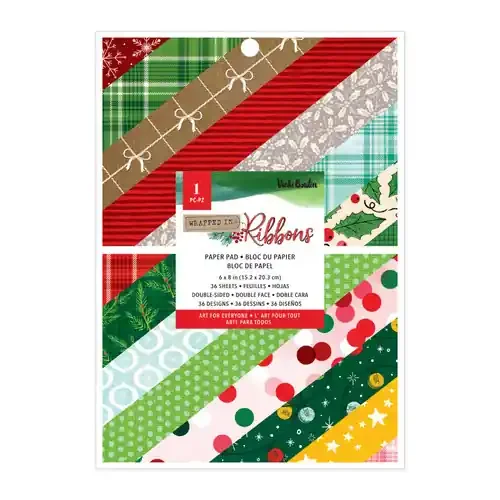 2 Pack – Vicki Boutin Wrapped In Ribbons Paper Pad 6″X8″-36 Sheets – 5A002799-1G9J4