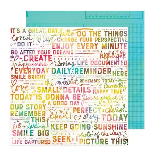 25 Pack – Vicki Boutin Bold And Bright Double-Sided Cardstock 12″X12″-Daily Reminder – 5A0026K4-1G91R
