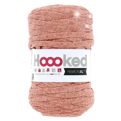 3 Pack – Hoooked Ribbon XL Lurex- Rose Gold – 5A0026PT-1G95R
