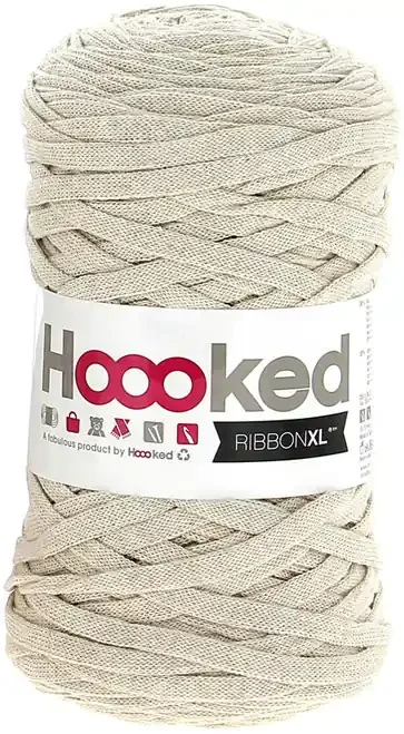 3 Pack – Hoooked Ribbon XL Yarn-Sandy Ecru – RXL-33
