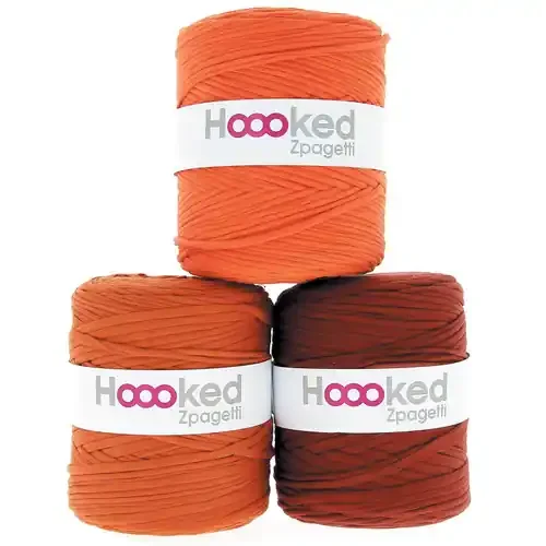 3 Pack – Hoooked Zpagetti Yarn- Orange shades – ZP00-G195J