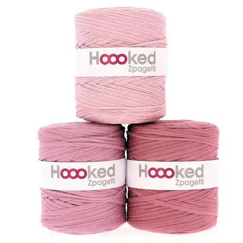 3 Pack – Hoooked Zpagetti Yarn- Vintage Pink shades – ZP00-G194Y