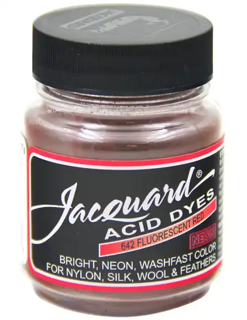 3 Pack – Jacquard Acid Dyes .5oz-Flourescent Red – JAC-642