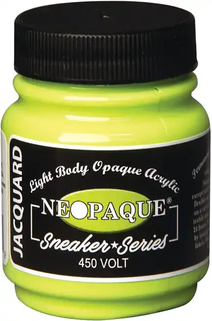 3 Pack – Jacquard Neopaque Acrylic Paint 2.25oz-Volt – Sneaker Series – NEOPAQUE-1450