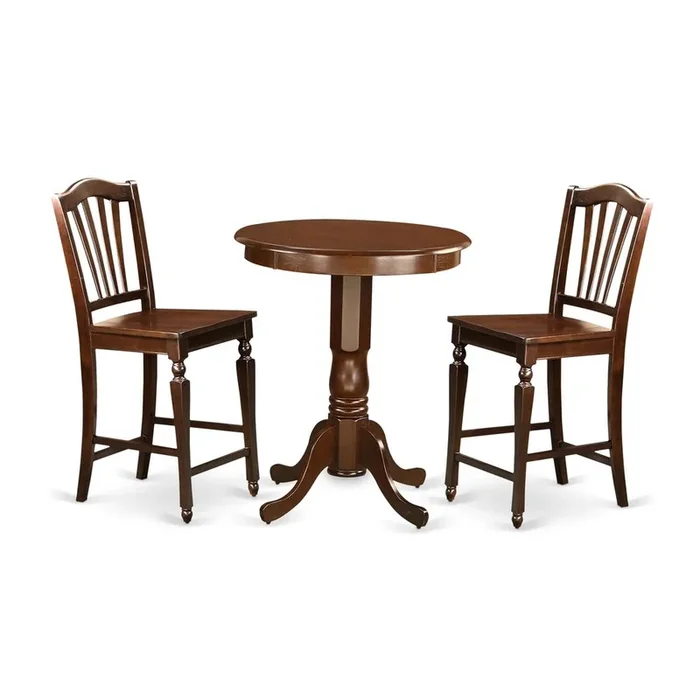 3 PC pub Table set – Kitchen Table and 2 counter height stool.
