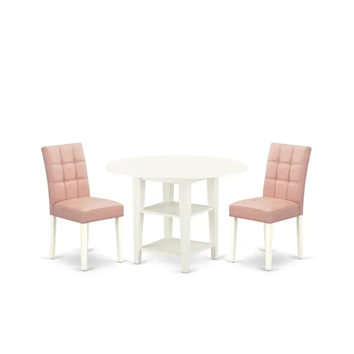 3 Piece Kitchen Table Set consists A Dinner Table