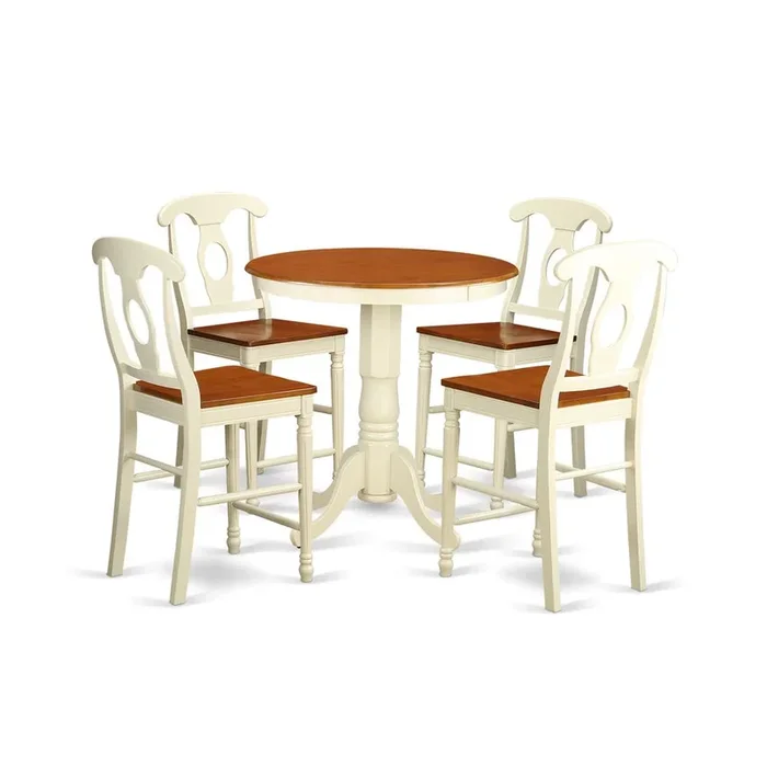 5 Pc counter height Table and chair set – Dining Table and 4 Kitchen bar stool.