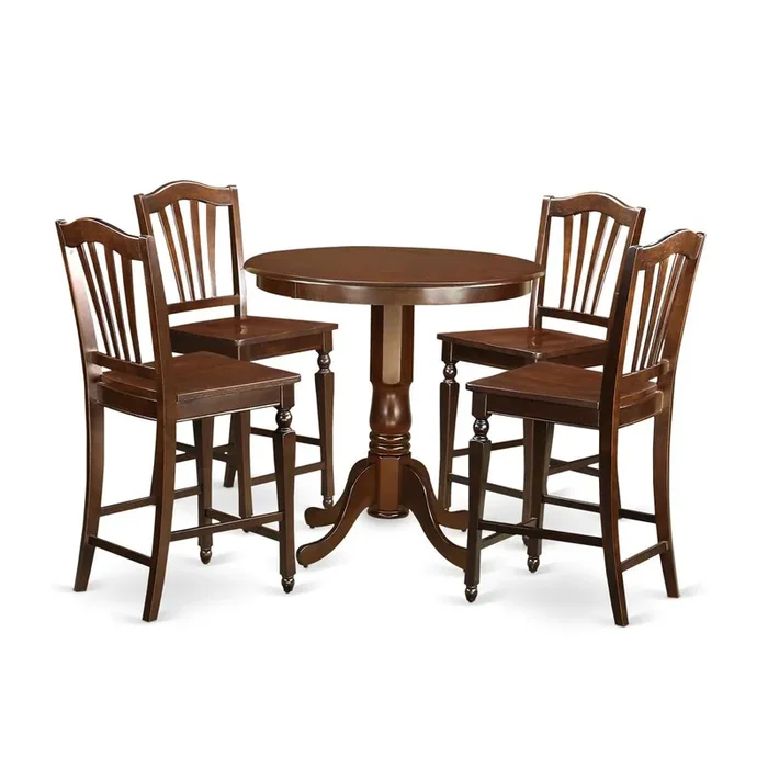 5 Pc Dining counter height set – counter height Table and 4 bar stools.
