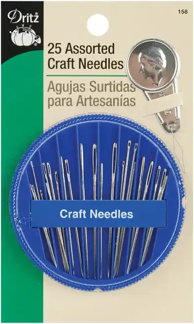 6 Pack – Dritz Assorted Craft Needles 25/Pkg- – 158