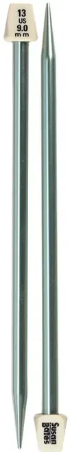 6 Pack – Susan Bates Silvalume Single Point Knitting Needles 10″-Size 13/9mm – 1111013