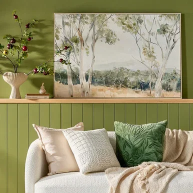 AmongstTheGumTreesFramedCanvasWallArt