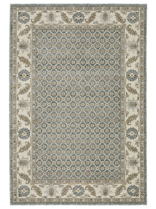 Andorra 1’10” x 3’2″ Blue Rug