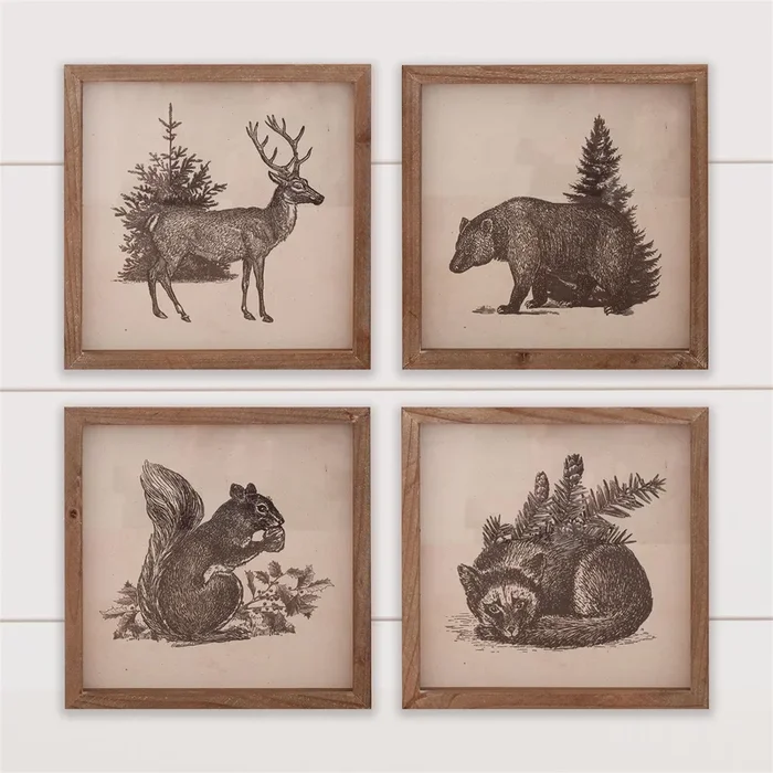 Antique Framed Forrest AnimalCosmetics