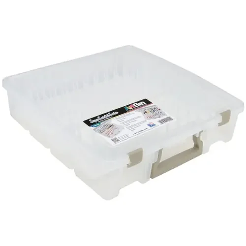 ArtBin Super Satchel Box W/Removable Thread Trays-15″X14″X3.5″ Translucent – 9002AB