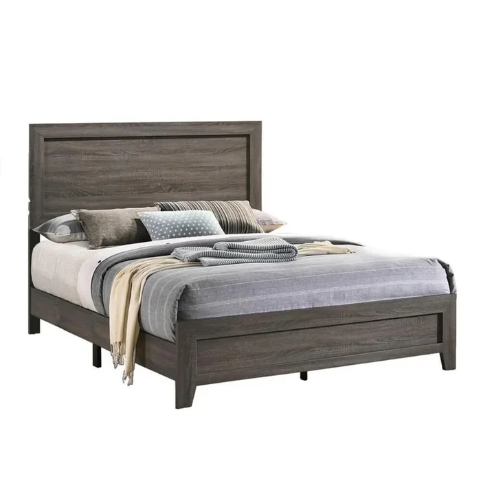 Best Quality Furniture Anastasia Eastern King Bed in Light Brown