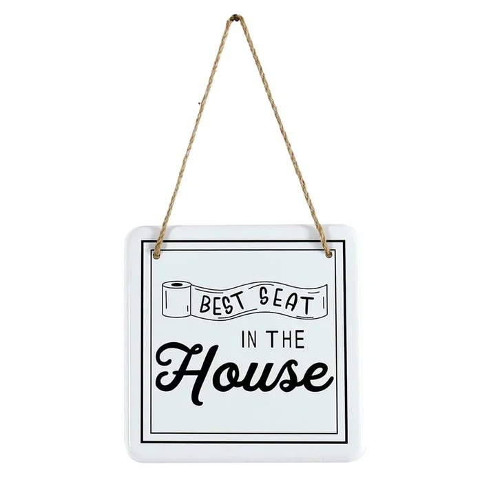 Best Seat In The House Bath Wall Decor, 8″