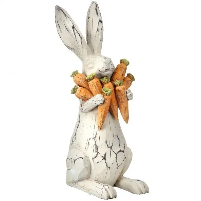 Bunny Hugging CarrotsFigurines