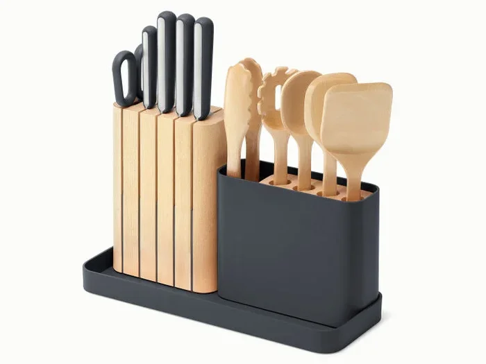 Caraway Prep Set in Charcoal – 14 Piece Knife & Utensil