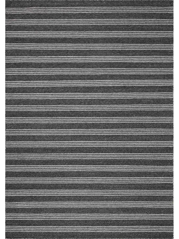 Charlie Charcoal/Grey 18″ x 18″ Sample Rug by Magnolia Home by Joanna Gaines x Loloi