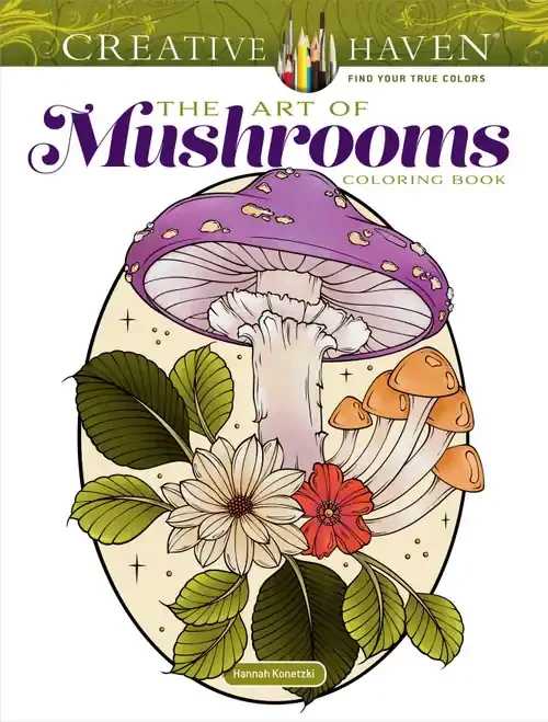 Creative Haven The Art of Mushrooms Coloring Book-Softcover – 5A00242W-1G7D6