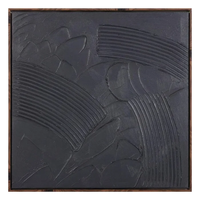 Crosby St. Framed Abstract Textured Canvas Wall Art, 24″