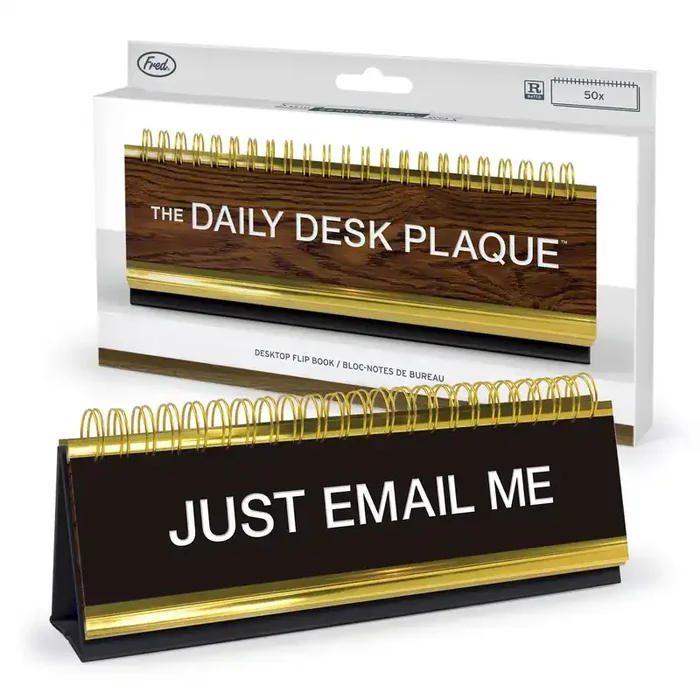 Daily Desk Plaque – Desktop Flip Book – 50 Fun Phrases