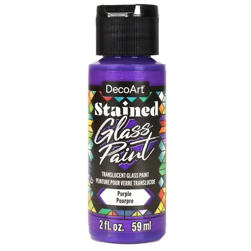 DecoArt Stained Glass Paint 2oz-Purple – 5A0020M6-1G3BY
