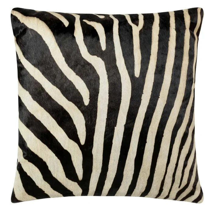Denver Zebra Print Cowhide Pillow