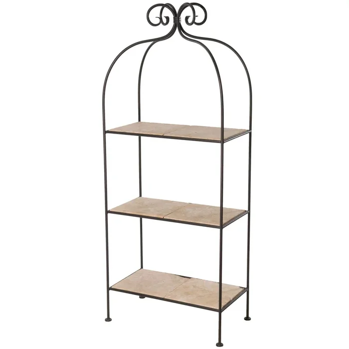 Double Width 3-Tier Scroll Standing ShelfShop – Bathroom