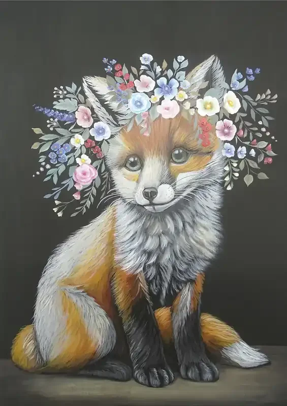 Floraison Fox Rice Decoupage Paper — Flipping Fabulous