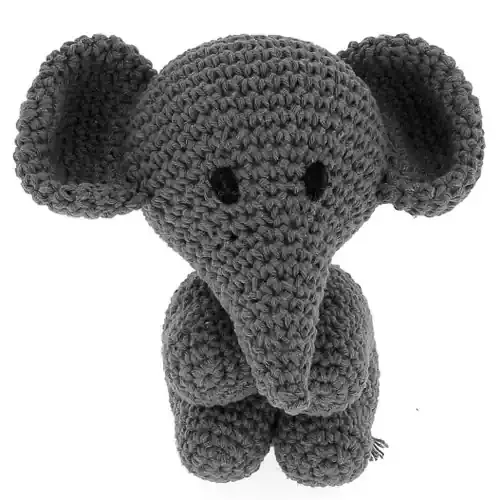 Hoooked Amigurumi DIY Kit W/Eco Barbante Yarn-Elephant Mo – Lava – PAK10360