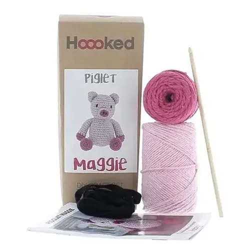 Hoooked Amigurumi DIY Kit W/Eco Barbante Yarn-Piglet Maggie – PAK327