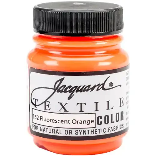 Jacquard Textile Color Fabric Paint 2.25oz-Fluorescent Orange – TEXTILE-1152