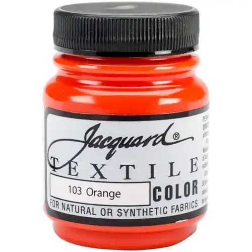 Jacquard Textile Color Fabric Paint 2.25oz-Orange – TEXTILE-1103