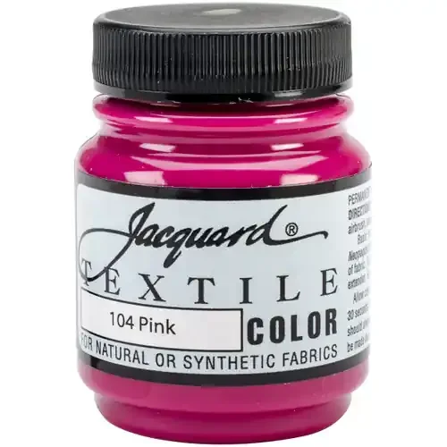 Jacquard Textile Color Fabric Paint 2.25oz-Pink – TEXTILE-1104