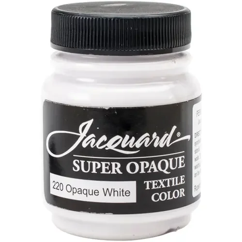 Jacquard Textile Color Fabric Paint 2.25oz-Super Opaque White – JAC1220