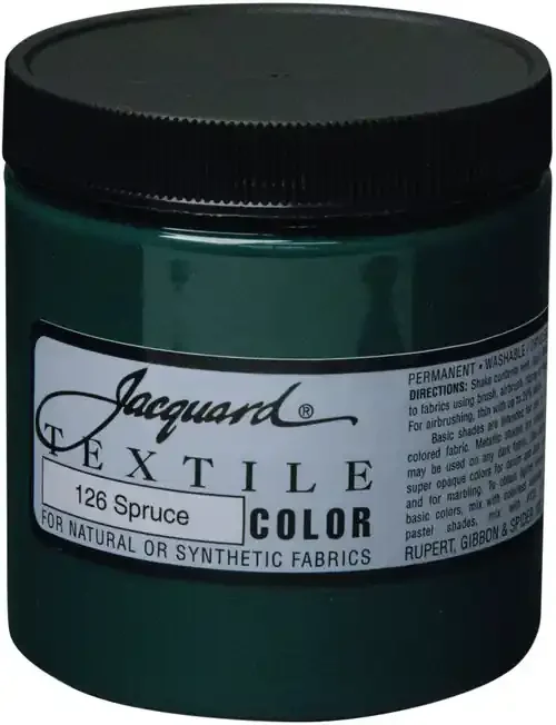 Jacquard Textile Color Fabric Paint 8oz-Spruce – TEXTILE8-2126