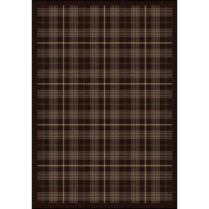 Joy Carpets Kaleidoscope Bit O’ Scotch 10’9 x 13’2 Area Rug in Color Bark Brown