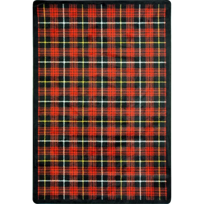 Joy Carpets Kaleidoscope Bit O’ Scotch 7’8 x 10’9 Area Rug in Color Lumberjack Red