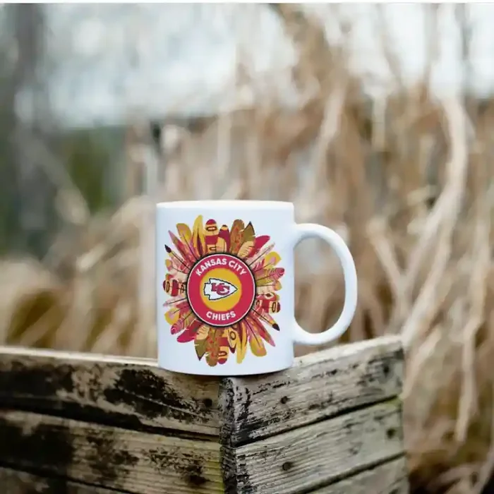 Kansas City Chiefs / Feathers Coffee Mug — Flipping Fabulous