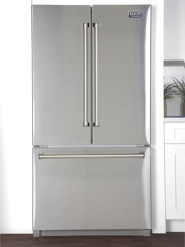 Kucht Professional 36 in. 26.1 cu. ft. French Door Refrigerator in Stainless Steel, K748FDS