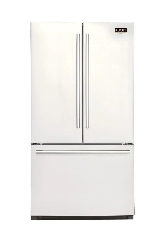 Kucht Professional 36 In. 26.1 cu. ft. Refrigerator with Interior Ice Maker, White, K748FDS-W