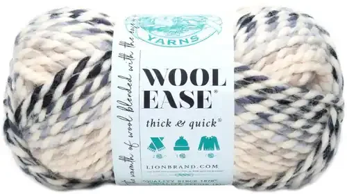 Lion Brand Wool-Ease Thick & Quick Yarn-Moonlight – 640-609