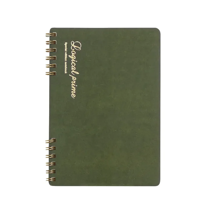 Logical Prime W Ring Notebook A5 Size – Green (7mm Lined)