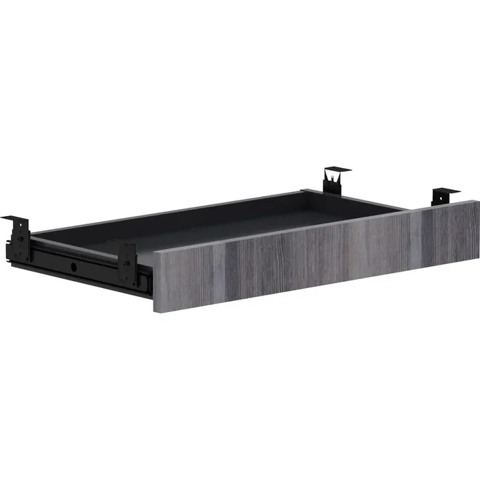 Lorell Universal Center Drawer – 28.4″ x 16.7″ x 5.1″ – Finish: Weathered Charcoal