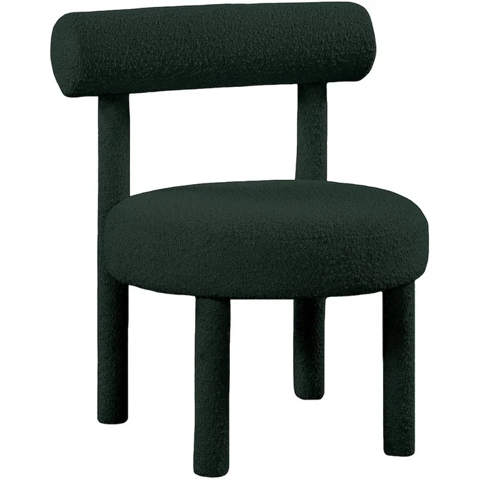 Meridian Furniture Parlor Green Boucle Fabric Accent Chair
